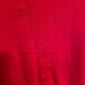Red Sweater with Embroidered Design size medium patriotic